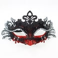 thumbnail image 1 of Masquerade Mask For Women, Colorful Painting Rhinestone Inlaid Metal Half Face Cover Cosplay Costume For Cosplay Theme Party, 1 of 9