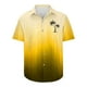 thumbnail image 4 of Mens Manga Corta Botón Abajo Camisas Botones Casuales Imprimir Blusa Turndown, Camisa de Poliéster para la Fiesta, los Negocios Y el Uso Casual Diario, 4 of 5