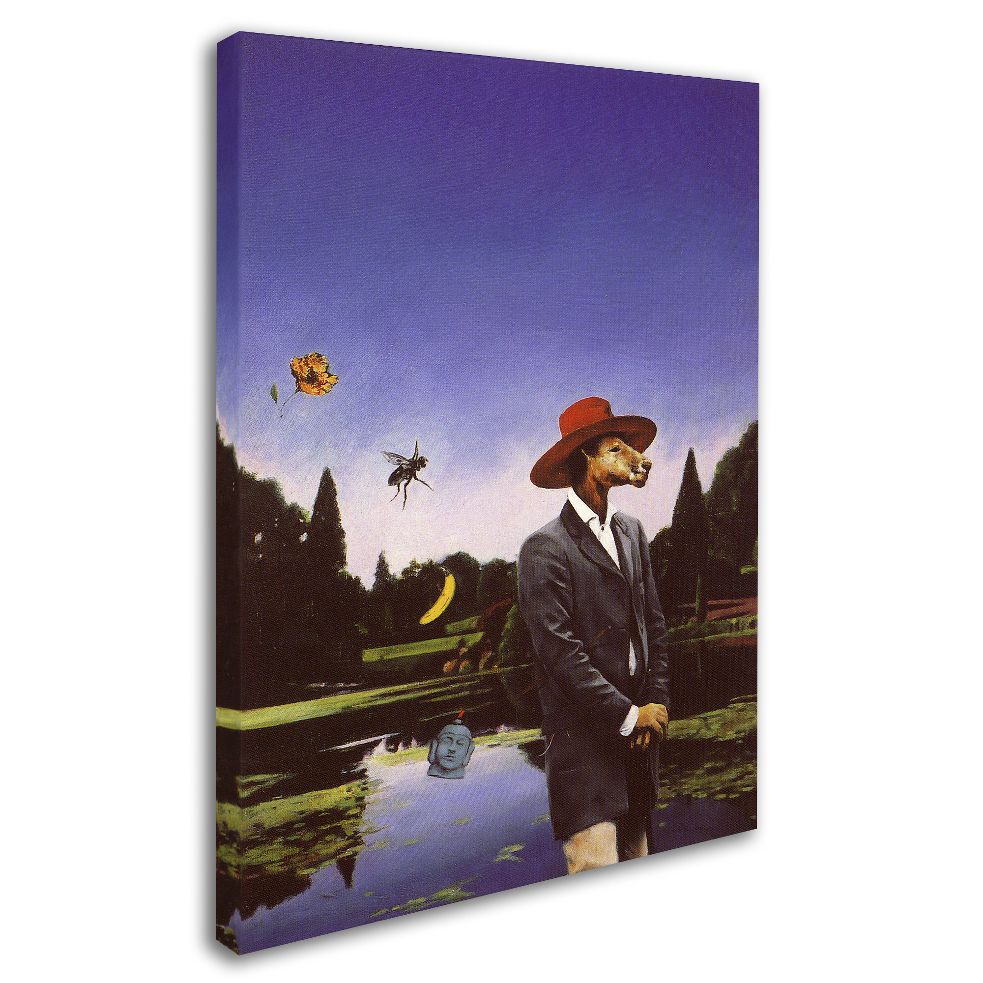 Trademark Fine Art 'Kangaroo Hat' Canvas Art by Nick Bantock