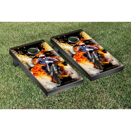 - Victory Tailgate Motocross Dirt Bike Cornhole Game Set