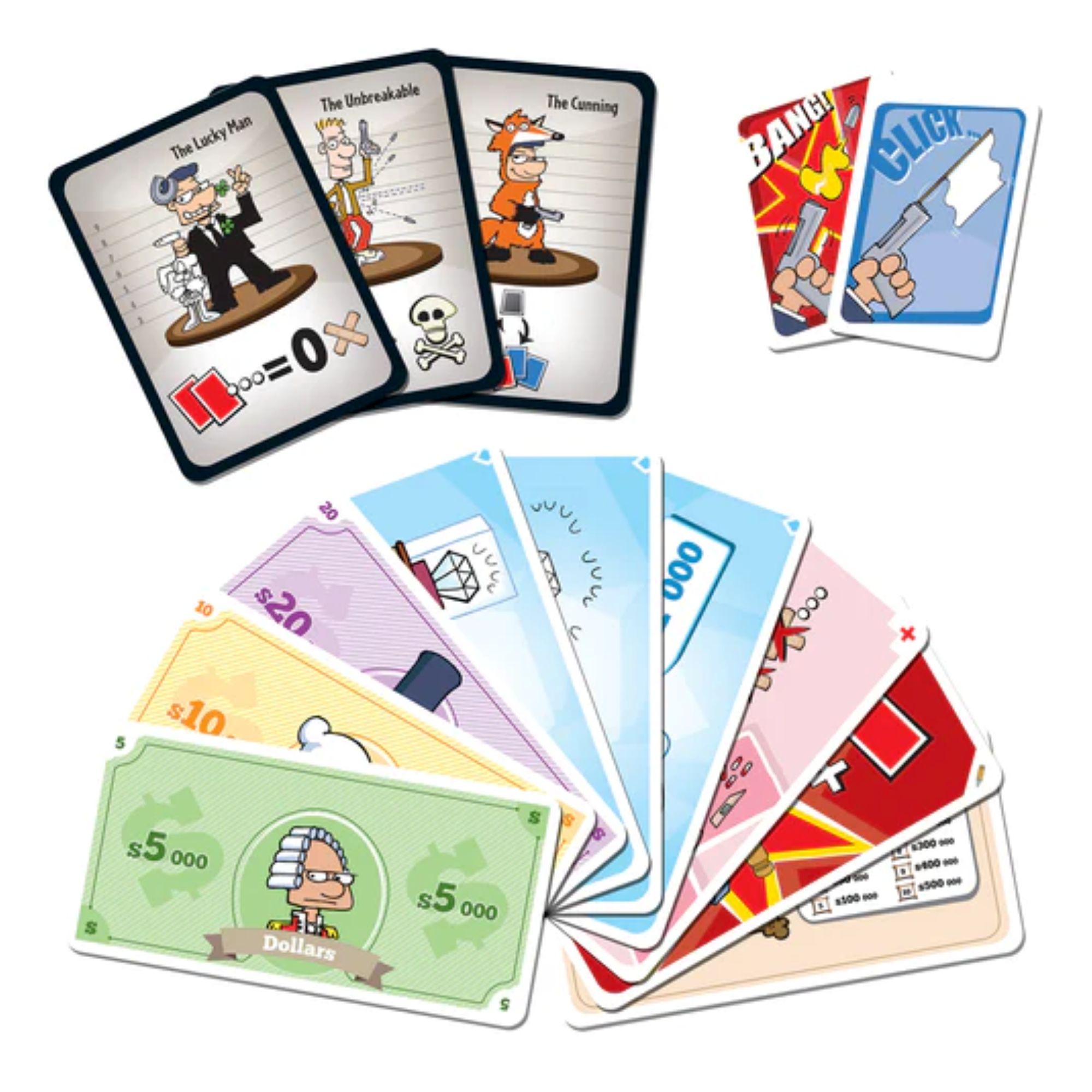 Cash 'N Guns Second Edition Board Game for Ages 10+, from Asmodee