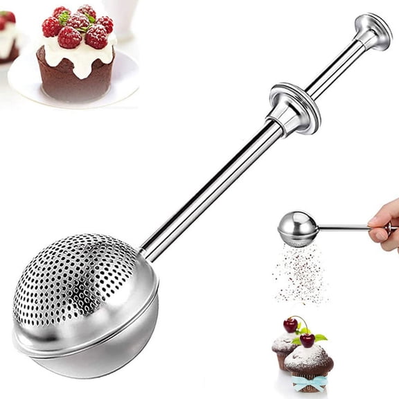 Flour Filter Spoon Baker Dusting Wand For Sugar Flour Spices Spoon Kitchen TAL