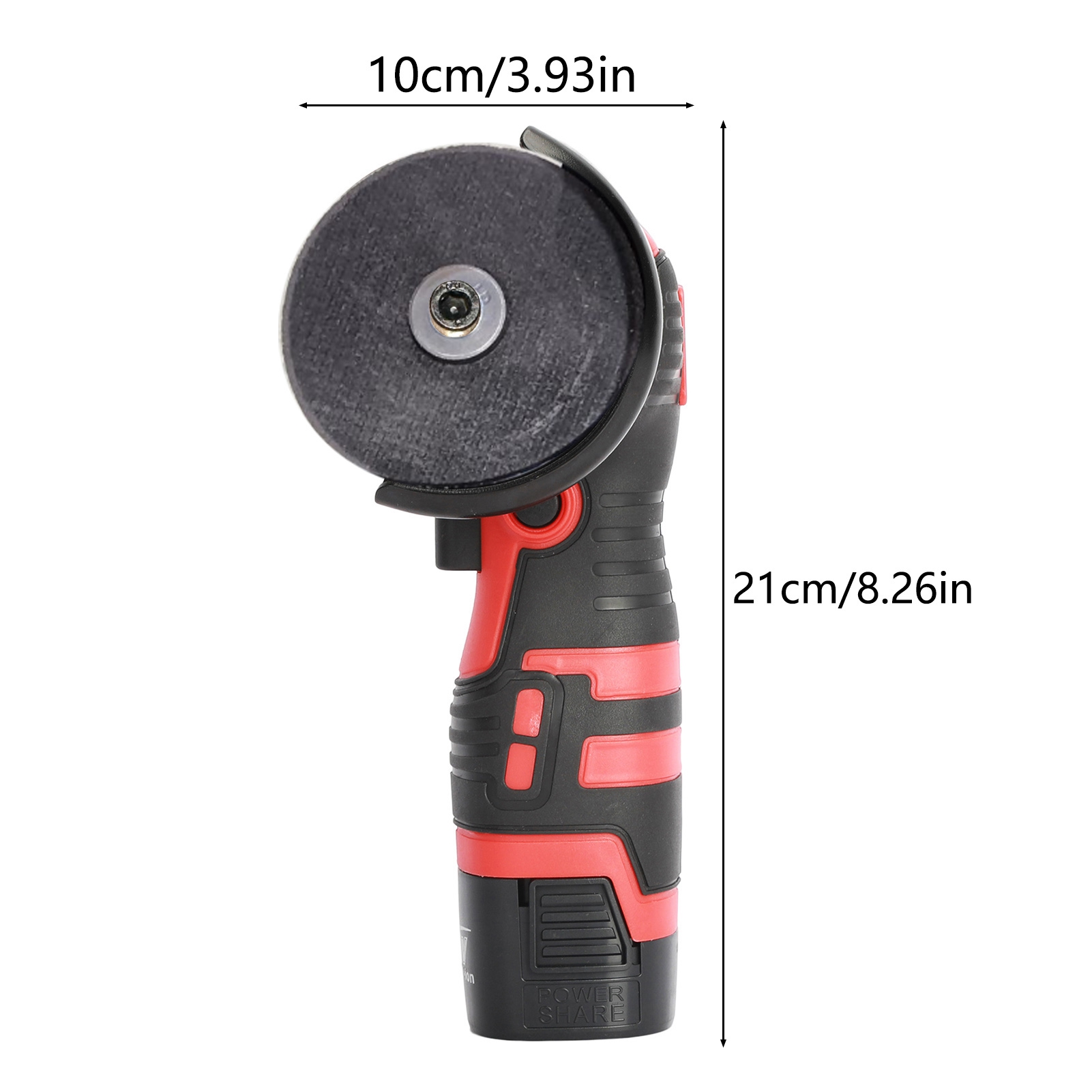 Nuoxin Electric Brushless Cordless Angle Grinder, 18V Angle Grinder Tool Cutting Tool with 2 Batteries, and 2 Types Cutting Discs for Cutting, Polishing, Grinding, and Rust Removal