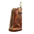 thumbnail image 1 of Genuine Leather Coin Purse Keypack Key Chain Holder Vintage Wallet Handmade Zipper Pocket Storage Bag Keyring Card Case Organizer, 1 of 4