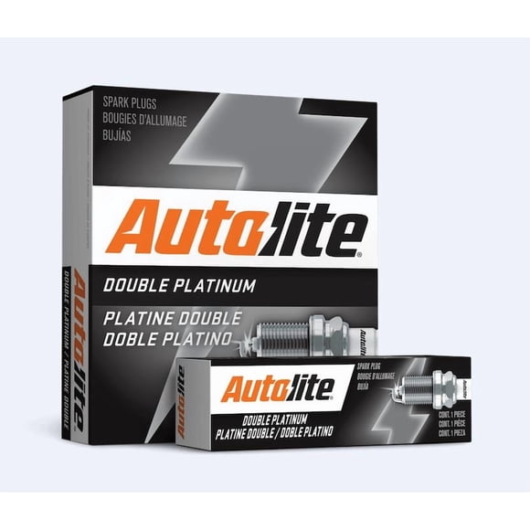 Autolite Spark Plugs Spark Plug APP2545 Double Platinum; OE Replacement; With Resistor; 5/8 Inch Hex; 0.044 Inch Gap; 0.708 Inch Thread Reach; Tapered Seat; Single