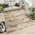 thumbnail image 2 of Barn Door Mat 3x5ft Old Weathered Barn Wood Farmhouse Rug, Log Wood Texture Background Washable Rugs, Vintage Rustic Style Indoor Carpet for Living Room Bedroom Dining Room, 2 of 7