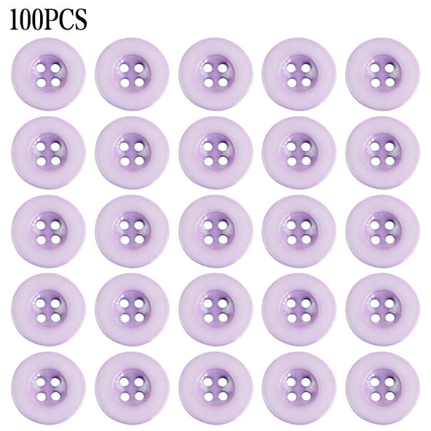 Botones de resina color caramelo 4 agujeros decoración hecha a mano para niños para manualidades de costura DIY 100 Piezas kenally HA7573-10B