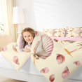 thumbnail image 4 of Manfei Ocean Theme Shell 7-Piece Twin Bedding,Hawaii Holiday Coconut Tree Bedding Comforter Set,Pink Reversible, 4 of 7