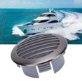 thumbnail image 4 of 4 Pcs 3-inch Marine Air Vent Cover, 316 Stainless Steel Vent Grill for RV Boats, Yachts Louvered Grille Cover Vent for Marine Use, Suitable for Marine Boats, RVs, 4 of 7