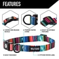 thumbnail image 4 of Wolfgang Heavy Duty, Adjustable Wide Venture Dog Collar With Quick Release Nylon Buckle for Walking & Training, Quetzal Print, X-Large, 4 of 6
