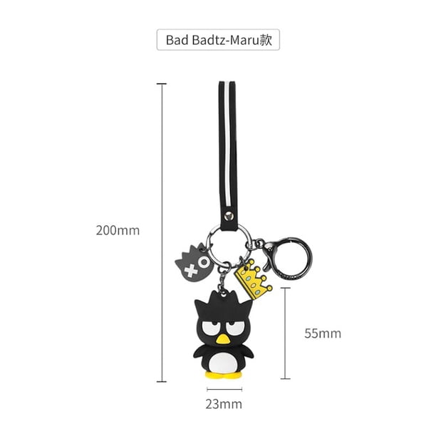 Sanrio Kuromi-Llavero de PVC para coche, colgante para bolso de hombro, bonito diseño elegante, pequeño regalo para niños y parejas Fivean unisex