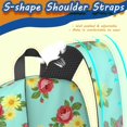 thumbnail image 5 of Pioneer Flower Floral Print Pattern 17" School Backpacks for Teens,Waterproof Oxford Fabric,S-Shape Padded Straps for School,Travel,Hiking,Camping, 5 of 5