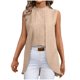 thumbnail image 2 of Casual Tops Cuello Redondo Top sin Mangas Largas para las Mujeres, Elegante Y de Moda Blusa de Color Sólido para el Uso Diario de Verano, 2 of 9