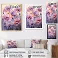 thumbnail image 4 of Designart "Delicate Moment With Violet Veiled Poppies II" Poppies Floater Framed Canvas Wall Art, 4 of 5