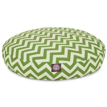 UPC: 0788995508236 | Majestic Pet | Chevron Round Pet Bed For Dogs  Removable Cover  Sage  Medium