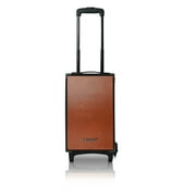 bluetoothskParty Karaoke Sound System With Telescoping Handle & Wheels Wireless Mic Color: Orange