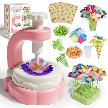 PERRYHOME Fabric Flower Bouquets Toys, 300 Pcs DIY Flower Crafts For Kids, 2 Gameplays Educational Arts & Crafts Toy, Thanksgiving Birthday And Christmas Gift For 3 4 5 6 7 8 Years Toddler Girl