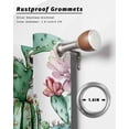 thumbnail image 6 of nqOlkjepod Outdoor Curtains for Patio Waterproof, Pink Succulent Outdoor Privacy Panels Grommet, Green Cactus Pastoral Watercolor Blackout Outside Curtains for Porch/Cabana/Pergola 54"x95", 1 Panel, 6 of 8