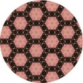 thumbnail image 1 of Ahgly Tapis d'Intérieur Lavable en Machine Carré Orange Lever de Soleil, 3 Pieds Carré, 1 of 7