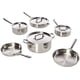 thumbnail image 1 of JUEGO DE CACEROLAS DE 10 PIEZAS ACERO INOXIDABLE WOLF GOURMET WGCW101S, 1 of 6