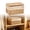 A, variant on Natural Woven Storage Basket With Lid, Decorative Organizer Bin For Bedroom, Living Room, Kitchen, Shelf & Home Organization