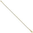 thumbnail image 2 of 14k Yellow Gold Bracelet Chain Styles Franco Women's 0.9 mm 7 in .9 with Lobster Clasp, 2 of 3