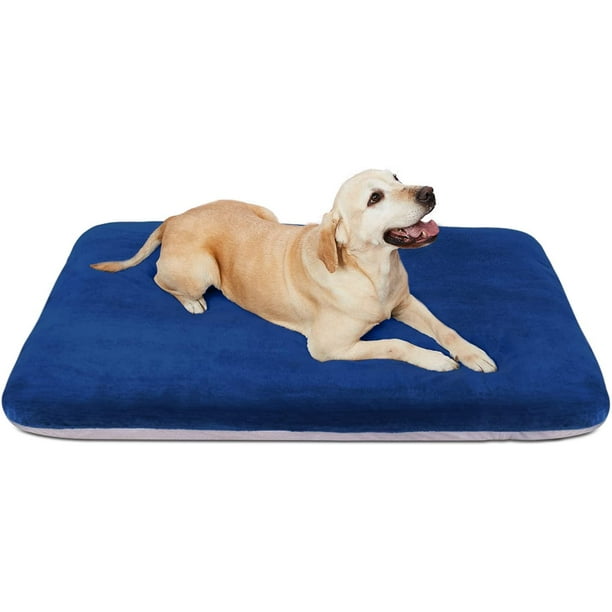 IGUOHAO Super Soft Extra Large Dog Bed Orthopedic Pet Beds 47 Inch Jumbo Washable Anti Slip Dog Sleeping Mattress with Removable Cover Light Grey XL