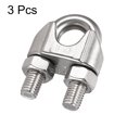 thumbnail image 4 of Unique Bargains 316 Stainless Steel Wire Rope Clip Clamp for 12mm Diameter Cable, 3 Pack, 4 of 5