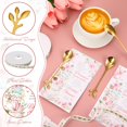 50 Sets Bridal Tea Party Gifts for Guest Mini Gold Coffee Spoons 4.4