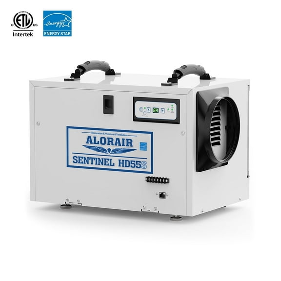 ALORAIR 120 Pints Commercial Dehumidifier for Crawl Spaces & Basements with Drain Hose, Compact Dehumidifiers for Home and Industry Water Damage, Auto Defrost, 5-Year Quality Coverage