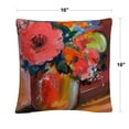 thumbnail image 2 of Floral' Bold Still Life Painting By Sheila Golden 16 X 16 Decorative Throw Pillow, 2 of 4