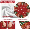 thumbnail image 3 of Black Gold Christmas Tree Skirt, 48 Inches Lace-up Golden Snowflake Xmas Tree Skirt, New Year 2026 Winter Holiday Party Indoor Decoration Home Decor, 3 of 6