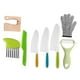 thumbnail image 1 of Juego de cuchillos para niños, herramientas de cocina para niños pequeños, juego de utensilios de cocina para actividades de aprendizaje, juguetes de 8 piezas, 1 of 8