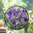 thumbnail image 2 of Hanging Stained Glass for Windows Iris, Festival Gift Ornament, Christmas Ornament Gift, Mother’s Day Keepsake, Valentine’s Day Decor, Keepsake 2025, 2 of 6