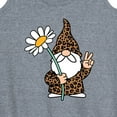 thumbnail image 3 of Instant Message - Leopard Print Gnome Daisy - Women's Racerback Tank Top, 3 of 6