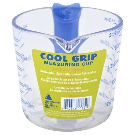 Arrow Plastic Mfg. Co., Arrow Cool Grip 2-1/2 Measuring Cup, 1 cup