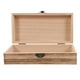 thumbnail image 2 of Caja de almacenamiento rústica de madera, joyero de escritorio, estuche rústico para joyas, joyero rectangular vintage, contenedor de joyas, 2 of 7