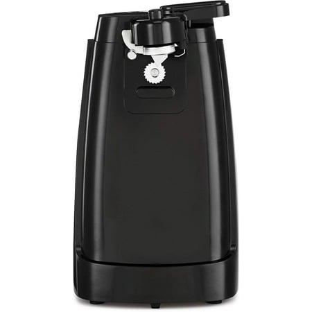 Electric Can Opener and Knife Sharpener, Removable Cutting Lever, Cord Storage, Stainless Steel Blade