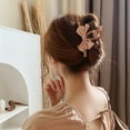 thumbnail image 2 of Hair Claw Bow Rhinestone Women Pure Color Anti-fall Hair Jaw for Daily Wear, 2 of 8