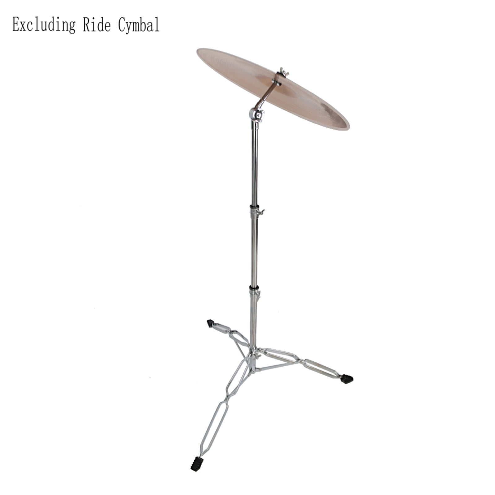 Straight Cymbal Stand Drum Hardware Percussion Mount Holder Gear Set, Silver