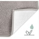 thumbnail image 2 of Absorbent Non-Slip Bath Mat 80x50 cm - Neil Carpet Bath Mat - Soft (Light Grey) for Bathrooms, Showers, Toilets and Bathtubs, 2 of 5