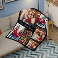 thumbnail image 4 of Custom Photo Collage Blanket for Family, Customized Bed Blanket with 10 Pictures & Text for Best Friends Kids Personalized Your Own Photos on Throw Blanket for Birthday Memorial Gifts A Blankets, 4 of 5