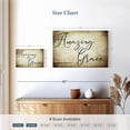 thumbnail image 4 of Elephant Stock Amazing Grace Script Wall Art - Horizontal Canvas Wall Art - Living Room Wall Decor - Inspirational And Typography Canvas - Beige And Brown Decor - 12" x 8", 4 of 8