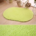 thumbnail image 5 of Denhf Fluffy Rug for Bedroom, Ultra Soft Washable Shaggy Oval Rug, Cozy Plush Area Rug for Home Living Room Kids Bedroom Nursery Dorm Decor, Cute Fuzzy Bedside Carpet, 23.6" x 15.8", Light Green, 5 of 5