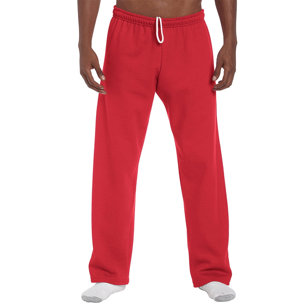 Gildan Men's Heavy Blend Open Bottom Sweatpants - G18400 - Walmart.com