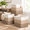 3-Tone Brown-15 x 13 x 13 (Kallax), variant on 13 Inch Cube Storbinston Rope Woven Baskets For Organizing 3-pack | 13 X 13 Cubes Fabric Square Shelves Organizer Closet