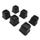 thumbnail image 3 of Elevadores de Cama – 6 Bloques de elevadores de Muebles de plástico ergonómicos trapezoidales Cuadrados de 5 Pulgadas de Alto, elevadores de Patas de Cama para Oficina en casa, Color Negro, 3 of 14