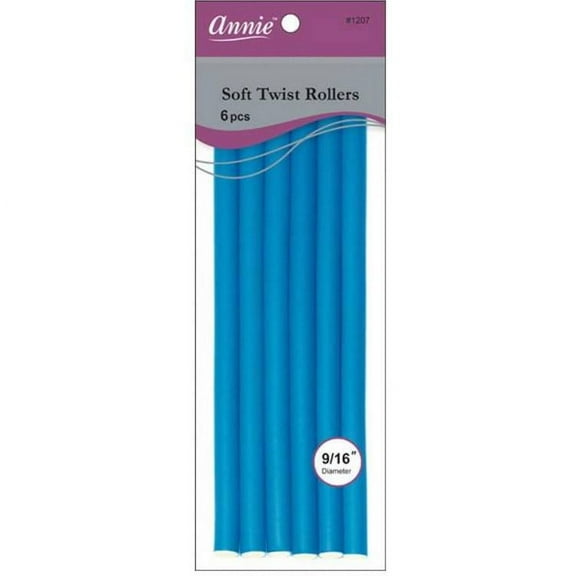 Annie - Annie Soft Twist Rollers 9/16" Xl Blue (6pcs) - Default
