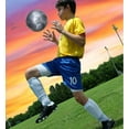thumbnail image 7 of Barocity Soccer Ball - Premium Official Match Ball with Cool Reflective Rainbow Hex Pattern, Durable Adult and Kids Soccer Ball for Indoor, Outdoor, Training, Practice, Play and Games - Silver Size 5, 7 of 7