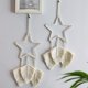 thumbnail image 4 of 1 Uds macramé pluma para colgar en la pared Boho Chic hecho a mano tejido hoja borlas decoración bohemio apartamento decoraciones tejido pared decoración arte Xemadio CZJJ-ST95, 4 of 8